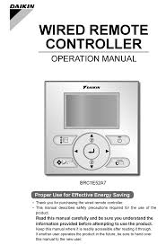 • do not use the air conditioner for purposes other than those for which it is intended. Daikin Brc1e52a7 Operation Manual Pdf Download Manualslib