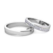 Cincin Kawin Palladium Dan Emas Cincin Kawin Cincin Perak
