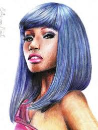 A Drawing Of Nicki Minaj Celebrity Art Nicki Minaj Drawing Nicki Minaj