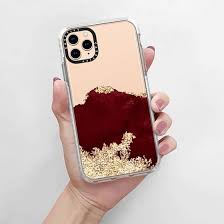 Casetify Impact Iphone 11 Pro Max Case Gold Foil Red Case By Priyanka Chanda Iphone Red Cases Case