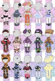 Mixed Outfit Adopts Closed By Horror Star On Deviantart Drawing Clothes Drawing Anime Clothes Fashion Design Drawings