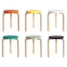 The seat can be specified in your choice of birch. Design Classic Alvar Aalto S Artek Stools Dwell