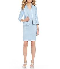 Albert Nipon Textured Novelty Dress Suit Dillards Suits For Women Skirt Suit Le Suit