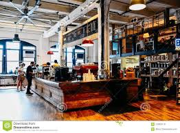 Interior View Of Hipster Cafe In Brooklyn Editorial Stock Image Image Of Brooklyn Vintage 123805179