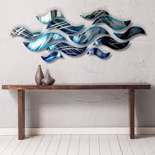 Rip Tide Metal Wall Sculpture With Abstract Tropical Wave Design By Brian Jones Metal Tree Wall Art Abstract Metal Wall Art Wall Sculptures
