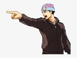Share the best gifs now >>>. Wright Objection Hobo Style Phoenix Wright Papa Hat Png Image Transparent Png Free Download On Seekpng