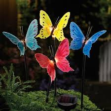 Outdoor Butterfly Lights Uk Solar Lights Garden Butterfly Garden Garden Art Diy
