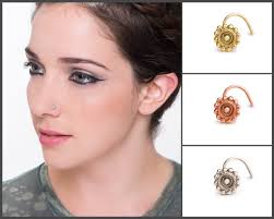 Tribal Nose Jewelry, Gold Nose Stud, Indian Piercing, 14 Karat, 22k Gold  Nose Pin, Gypsy, Boho, Nose Pin, Indian Nose Stud, Ear Stud, SKU 18
