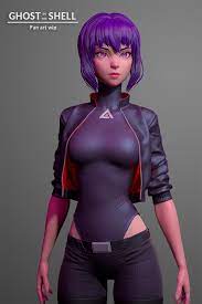 Artstation Ghost In The Shell Wip Olya Anufrieva Ghost In The Shell Zbrush Models Zbrush