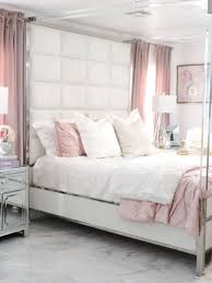 Modern bedroom design ideas ukgovorders. Canopy White And Acrylic Bed Bedroom Decor Grey Pink Glam Bedroom Decor Grey Upholstered Bed