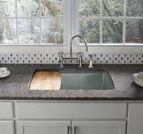 Silestone Copper Mist/Polished Quartz Gray Kitchen Countertop SAMPLE ( 4-in  x 6-in )