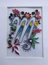 Quilling kit · designs for scrapbooks; Quilled Letter M Paper Quilling Designs Paper Quilling For Beginners Quilling Patterns