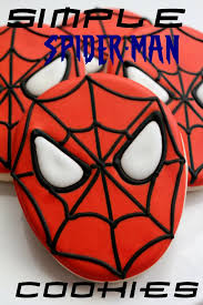 Place all the cutouts on the mask carefully and then stick it using glue gun. Simple Spider Man Cookies The Sweet Adventures Of Sugar Belle