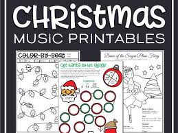 Over 1,500 ela please use any of the printable christmas worksheets below in your classroom or at home. Christmas Music Worksheets Teaching Resources