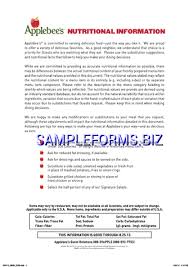 Food Nutrition And Cooking Chart Templates Samples Forms