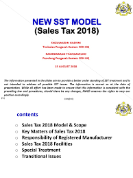 1.2 goods and service tax (gst) on the other hand, gst is a consumption based tax that is governed by the goods and services tax act 2014. Sst Guideline Pdf Sales Taxes In The United States Taxes