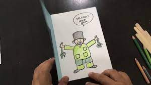 Mohon maaf lahir dan bathin. Art Trooper Ep 07 How To Make Hari Raya Card Youtube