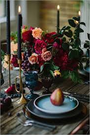 Image result for medieval wedding table settings with pine and berries fruit