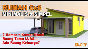 Rumah Minimalis Sederhana Ukuran 6x8 Meter Desain Rumah Minimalis Dan Simpel Youtube