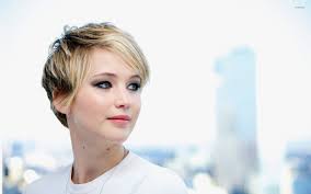 Jennifer Lawrence with short hair wallpaper