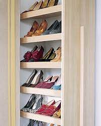 Area rugs can be used to warm a space with texture and color. Normally Utilized In Kitchens A Pull Out Pantry Becomes A Shoe Closet When The Shelves Are Installed At An Angle Diy Shoe Rack Shoe Closet Winter Organization
