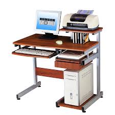 Computer Desk Pc Workstation Furniture Keyboard Cpu Shelf Drawer Media Holder Mobili Computer Espresso