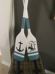 Pinterest Hand Painted Nautical Paddles Oars In 2020 Painted Paddles Kids Nautical Room Nautical Room