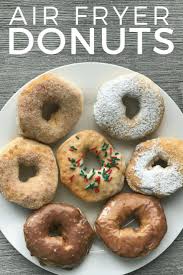 Biscuits In Air Fryer Donuts Easy Air Fryer Donuts From Biscuit Dough 4 Kinds Air Fryer Doughnut Recipe Air Fryer Recipes Easy Air Fryer Recipes Breakfast
