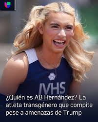 Ella es AB Hernández, la atleta transgénero, de 16 años, que competirá este  fin de semana en las finales de salto, pese a amenazas de Trump, y  protestas en su contra. ➡️