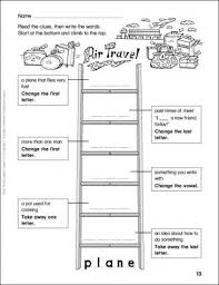 Air Travel Word Ladder Grades 1 2 Word Ladders Word Study Lessons Word Study