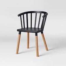 Set Of 2 Balboa Barrel Back Dining Chair Black Wood Project 62 In 2020 Dining Chairs Dining Chairs Diy Black Dining Chairs