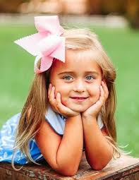 Wee Ones Girls' Classic Grosgrain Hair Bow with Scalloped Edges and Plain  Wrap Center