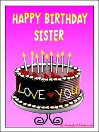 Dear Sister Birthday Cake For Sister With Candles Happy Birthday Pictures Sister Sisters Happy Birthday Cards Greeting Has Loving Dear Sis Happy Birthday Sis Happy Birthday Ecard Happy Birthday Sister Quotes