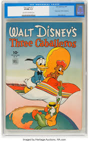 Kid drawing of a nin. Four Color 71 Walt Disney S Three Caballeros Dell 1945 Cgc Lot 91177 Heritage Auctions