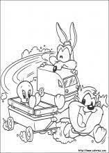 coloriages des baby looney tunes bunny coloring pages bird coloriage de natation