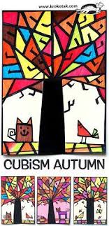 Art Sub Plan Cubism Autumn Easy Fall Art Lesson Autumn Art Fall Art Projects Art Sub Plans