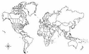 Weaver's board world map printable coloring pages on pinterest. I Use This World Map For My Interactive Notebooks Students Fold It In Half Then Glue Half Of World Map Coloring Page Blank World Map World Map With Countries