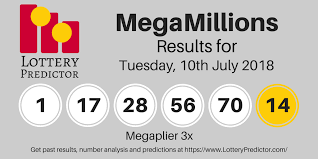 Megamillions Draw Results For Tuesday 10th July 2018 1 17 28 56 70 Megaball 14 Megaplier 3x Lotte Lottery Drawing Lottery Results Winning Lottery Numbers