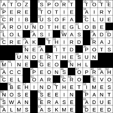 Play the daily new york times crossword puzzle edited by will shortz online. New Jersey Nhl Team Crossword Clue