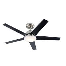 Home Decorators Collection Patomo 52 In Integrated Led Indoor Brushed Nickel Dc Ceiling Fan With Light Kit And Remote Control Fc132 Bvrl Bn Dc Ceiling Fan Ceiling Fan Black Ceiling Fan