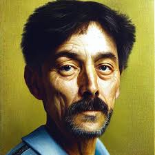 Van gogh portrait by paul mcbee in the style of joel robison