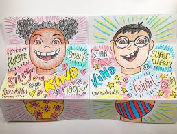 Behind My Mask A Super Kid Self Portrait Back To School Art Self Portrait Art Elementary Art