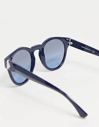 Top marken günstige preise große auswahl. Emporio Armani Sonnenbrille Mit Runden Glasern Asos