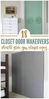If you think about it, your closet doors take up a lot of 'visual space' in your bedroom. 18 Makeover Closet Door Ideas That Ll Give You Closet Envy Door Makeover Diy Closet Door Makeover Old Closet Doors