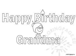 Coloring pages happy birthday coloring unicorn huangfei info. Happy Birthday Drawings For Grandma Novocom Top