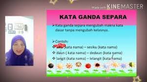 Kata ganda separa adalah kata yang diulang dengan mengubah sebagian dari kata tersebut. Kata Ganda Separa Aktiviti Pemula Dokterandalan