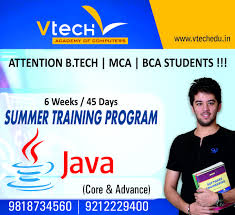 Vtech Offers Core Advanced Java Training In Delhi With Live Projects Get Java Training By Industry Profession Engineering Student Student Training Programs