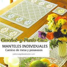 ) 23 comentarios en cómo hacer flores tejidas a crochet. Manteles Individuales Para Tejer Con Ganchillo Patrones