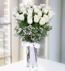 Check spelling or type a new query. Send Flowers Turkey 25 White Roses In Vase From 23usd