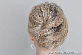 Next, hold your hair in your hand and twist it in the opposite direction that you pinned it. Short Up Do French Twist Hair Short Hair Updo Medium Length Hair Styles